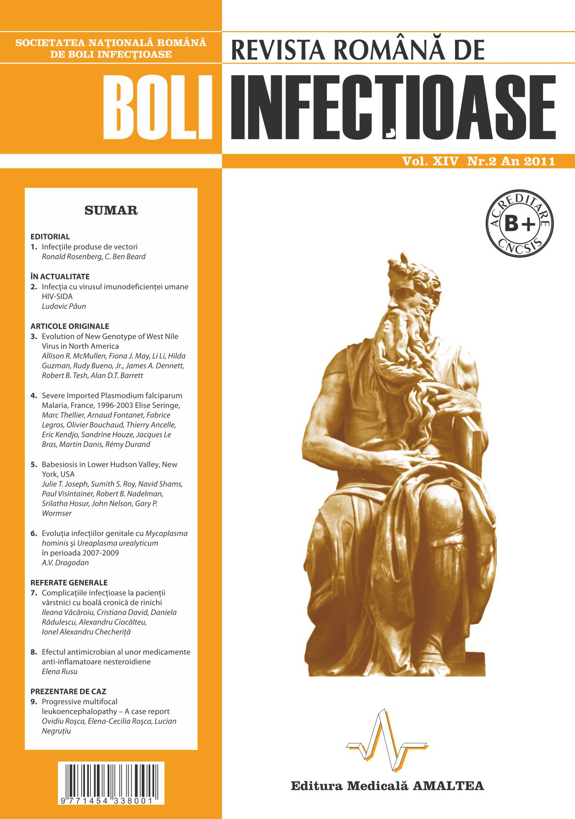 Revista Romana de Boli Infectioase | Vol. XIV, No. 2, 2011