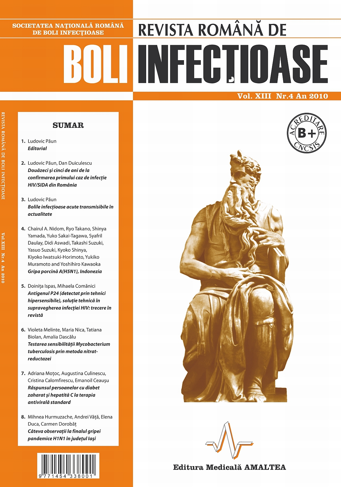Revista Romana de Boli Infectioase | Vol. XIII, No. 4, 2010