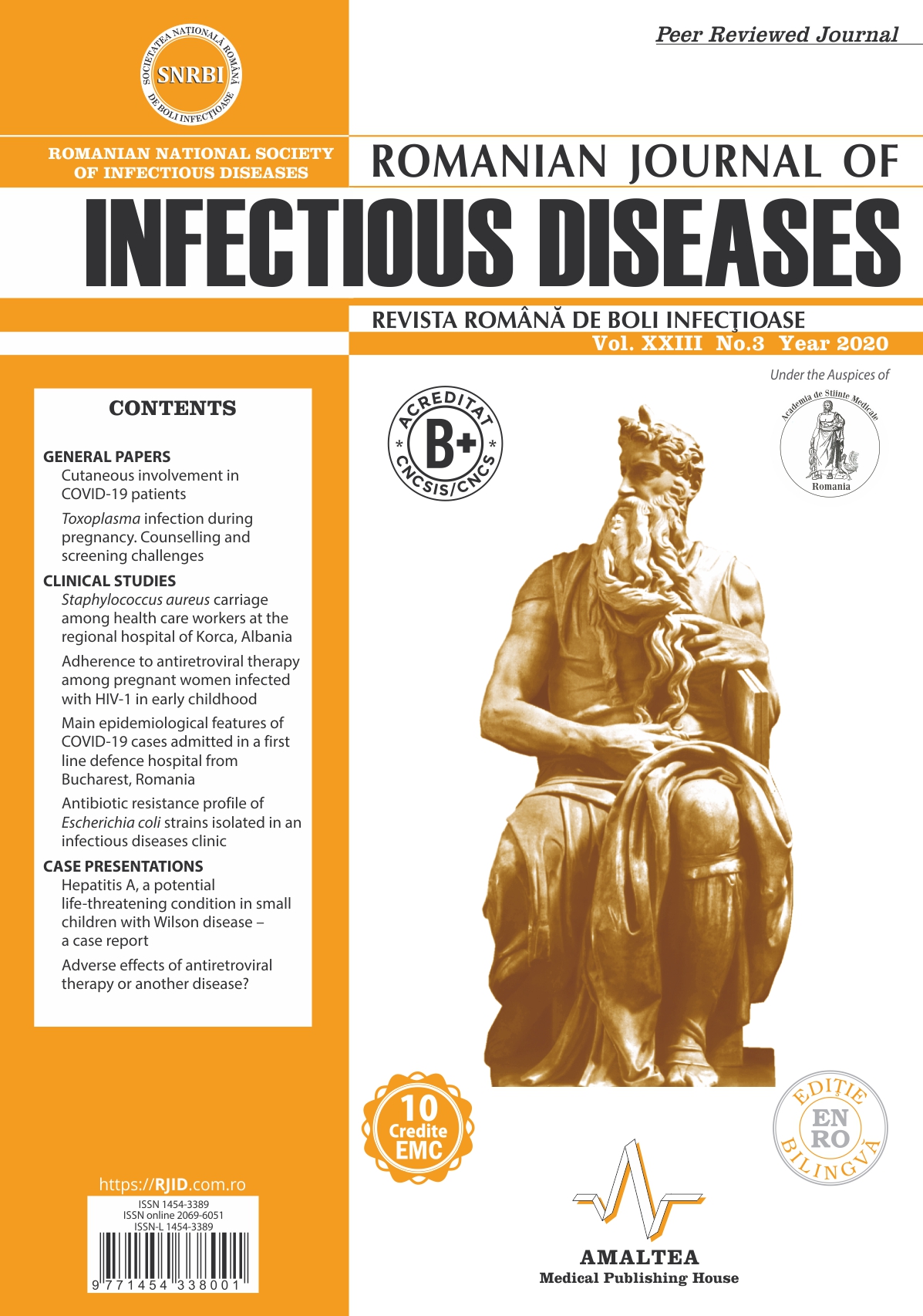 Revista Romana de Boli Infectioase | Vol. XXIII, No. 3, 2020