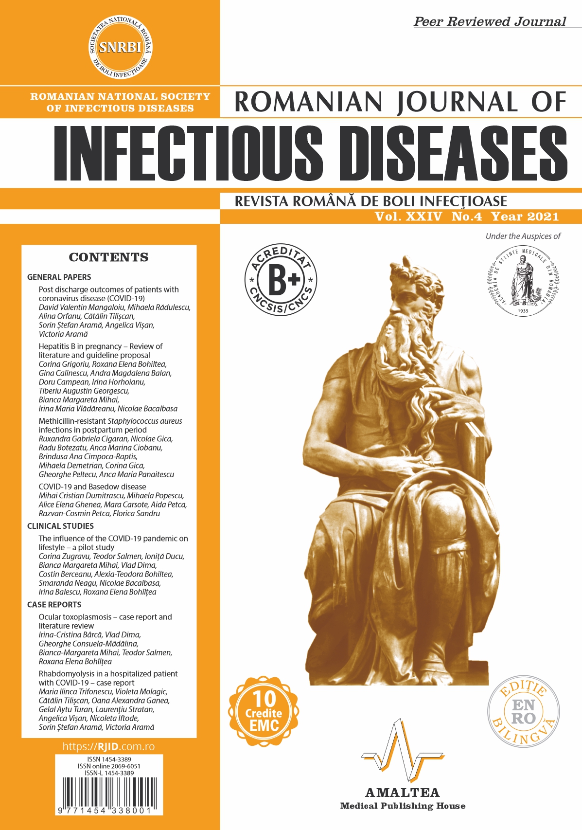 Romanian Journal of Infectious Diseases | Revista Romana de Boli Infectioase - Vol. XXIV, No. 4, 2021